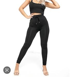 Women’s High Waisted Black Leggings. Love & Other Things (ASOS). Size small.